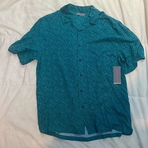 Geoffrey Beene Teal Casual Button Down Shirt